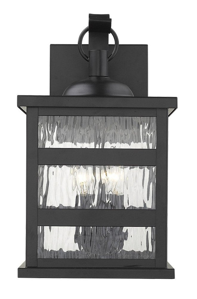 Black And Clear Three Light Transparent Dimmable Outdoor Hanging Lights With Black Shades HomeRoots