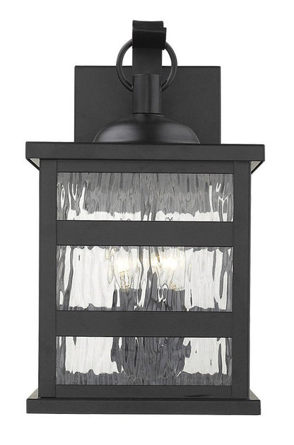 Black And Clear Three Light Transparent Dimmable Outdoor Hanging Lights With Black Shades HomeRoots