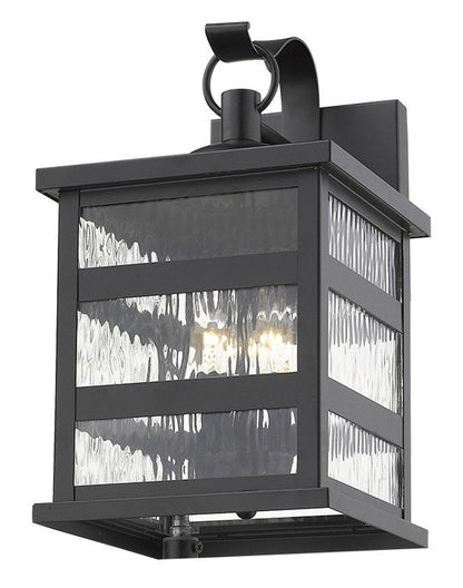 Black And Clear Three Light Transparent Dimmable Outdoor Hanging Lights With Black Shades HomeRoots