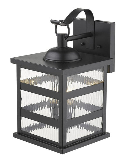 Black And Clear Three Light Transparent Dimmable Outdoor Hanging Lights With Black Shades HomeRoots