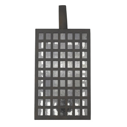Black And Clear Three Light Seeded Dimmable Outdoor Hanging Lights With Bronze Shades HomeRoots