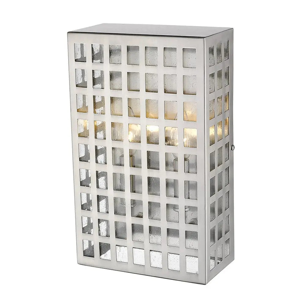 Letzel 2-Light Satin Nickel ADA Wall Sconce HomeRoots