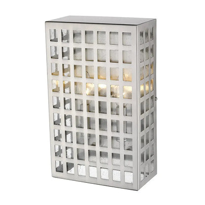 Letzel 2-Light Satin Nickel ADA Wall Sconce HomeRoots