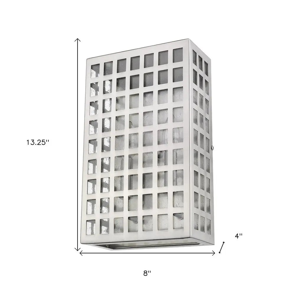 Letzel 2-Light Satin Nickel ADA Wall Sconce HomeRoots