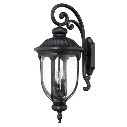 Laurens 3-Light Matte Black Wall Light HomeRoots