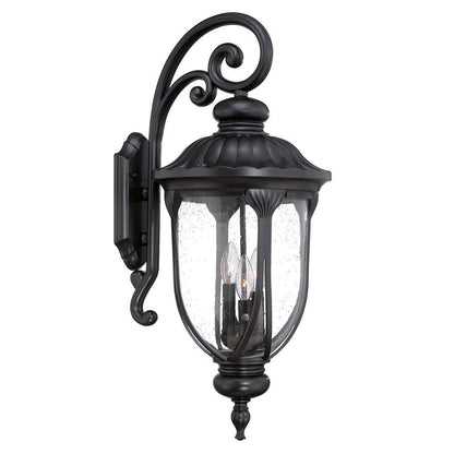 Laurens 3-Light Matte Black Wall Light HomeRoots