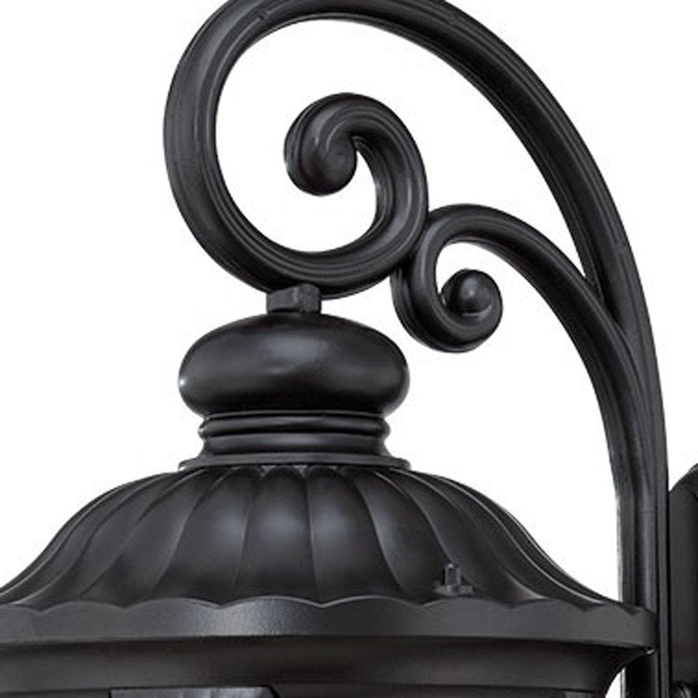 Laurens 3-Light Matte Black Wall Light HomeRoots