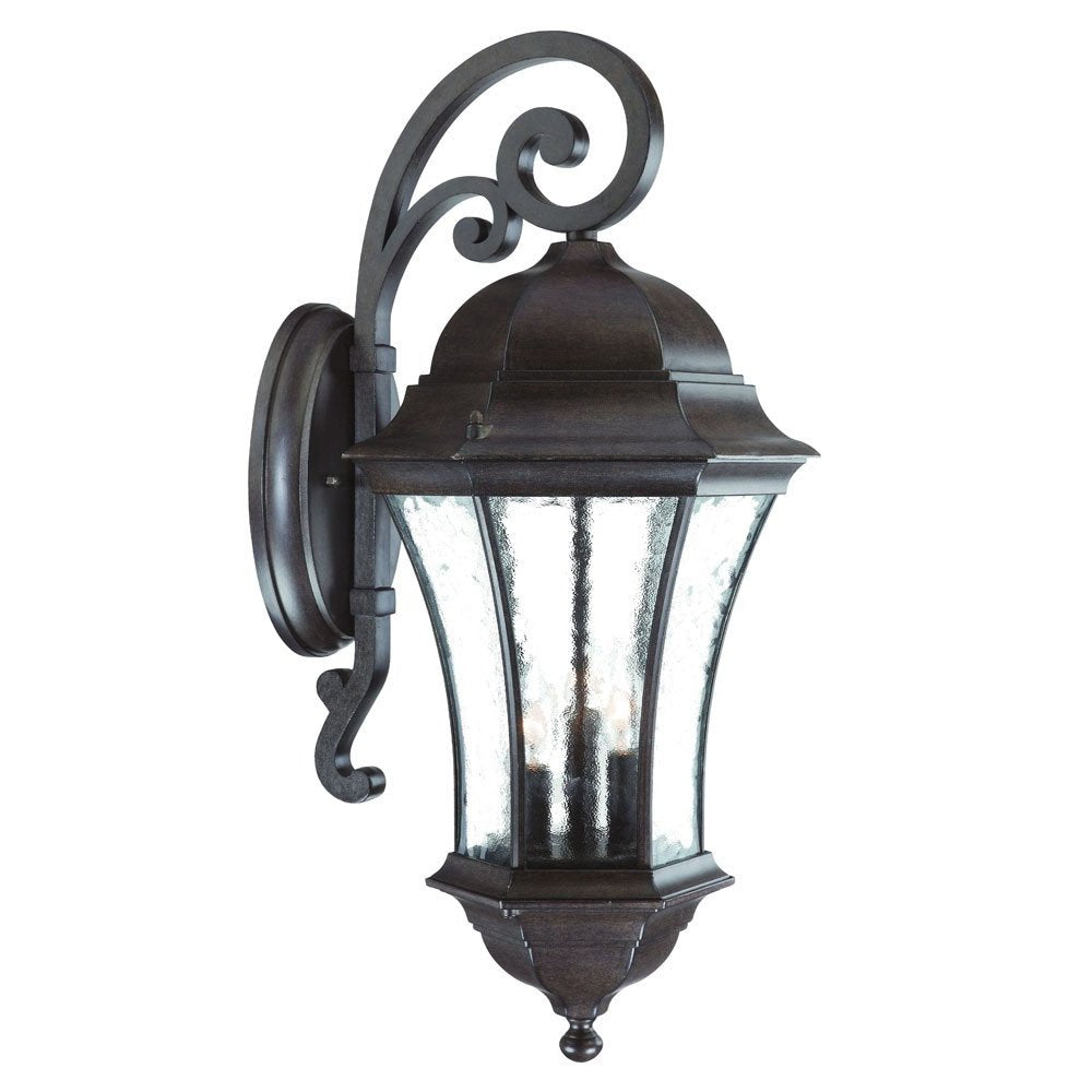 Waverly 3-Light Black Coral Wall Light — view 3