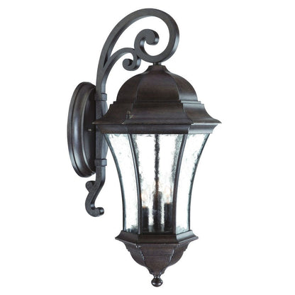 Waverly 3-Light Black Coral Wall Light HomeRoots