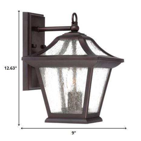 XL Antique Bronze Birdhouse Shape Outdoor Wall Light - FurniFindUSA