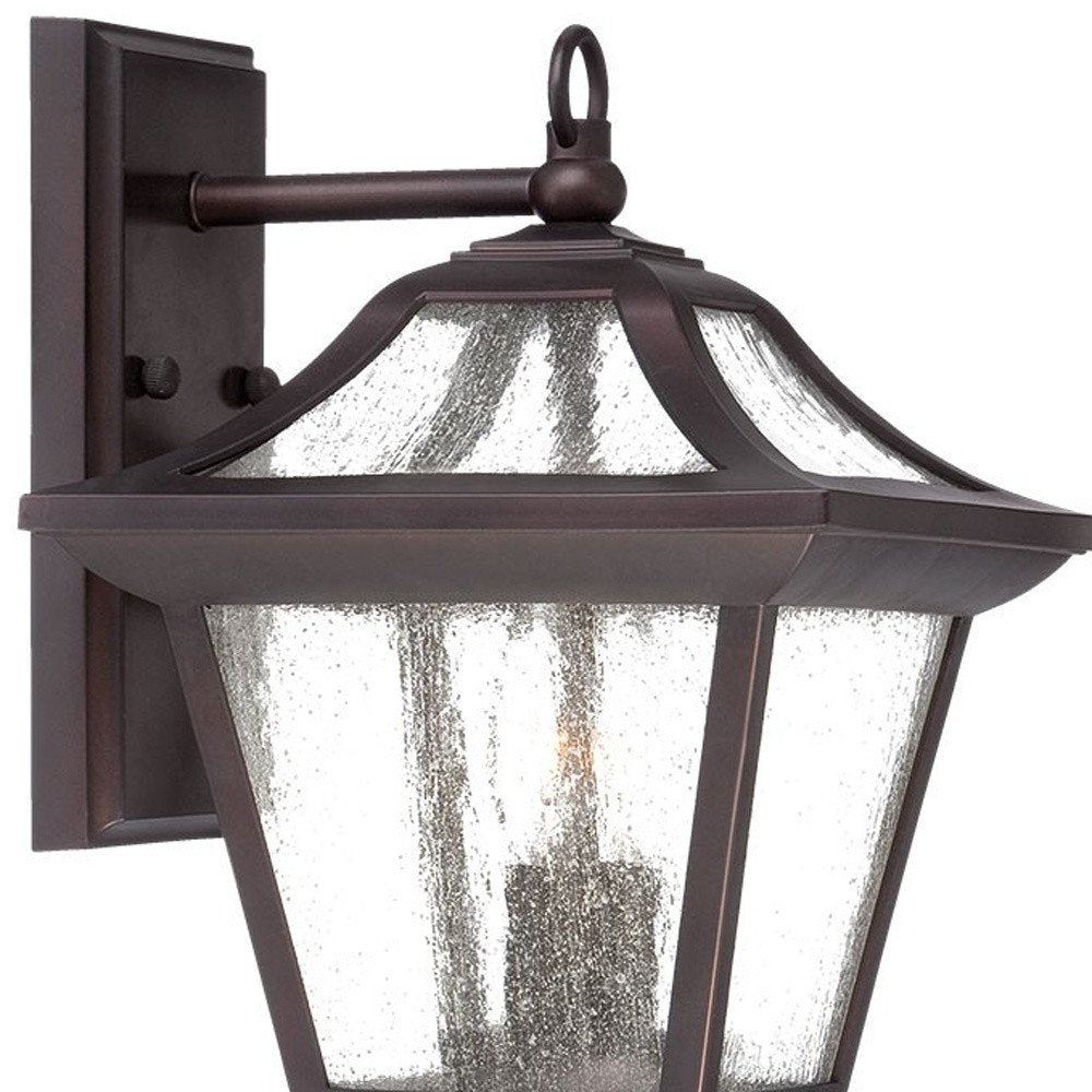 XL Antique Bronze Birdhouse Shape Outdoor Wall Light HomeRoots
