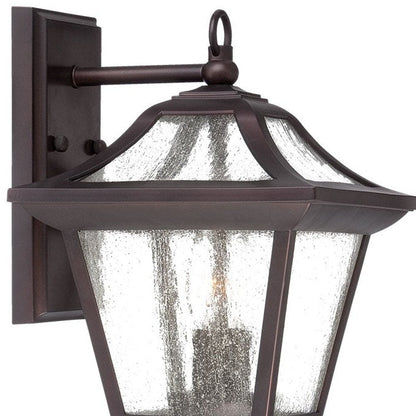 XL Antique Bronze Birdhouse Shape Outdoor Wall Light HomeRoots