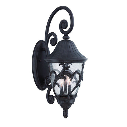 30" Black And Clear Plastic and Glass Vanity Flush Mounted Sconce HomeRoots