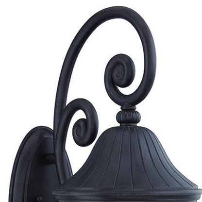 30" Black And Clear Plastic and Glass Vanity Flush Mounted Sconce HomeRoots