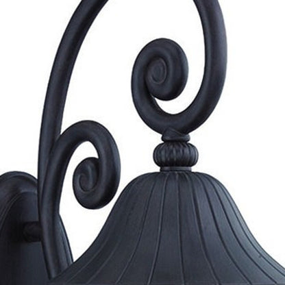 30" Black And Clear Plastic and Glass Vanity Flush Mounted Sconce HomeRoots