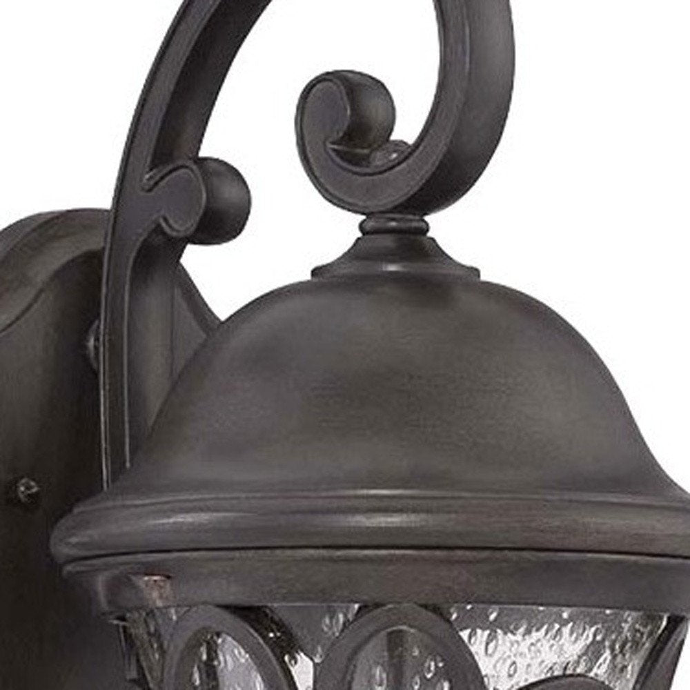 XL Matte Black Tapered Goblet Wall Light HomeRoots