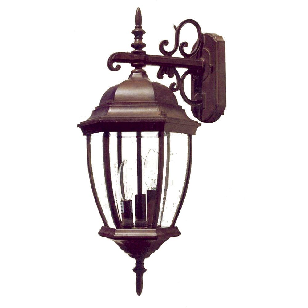 Dark Brown Hanging Ornamental Lantern Wall Light HomeRoots