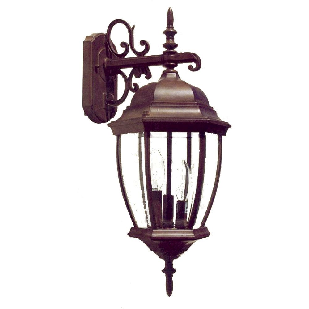Dark Brown Hanging Ornamental Lantern Wall Light HomeRoots