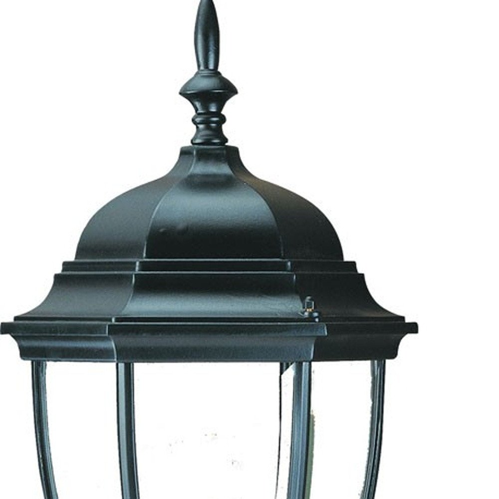 Matte Black Ornamental Lantern Wall Light — view 5