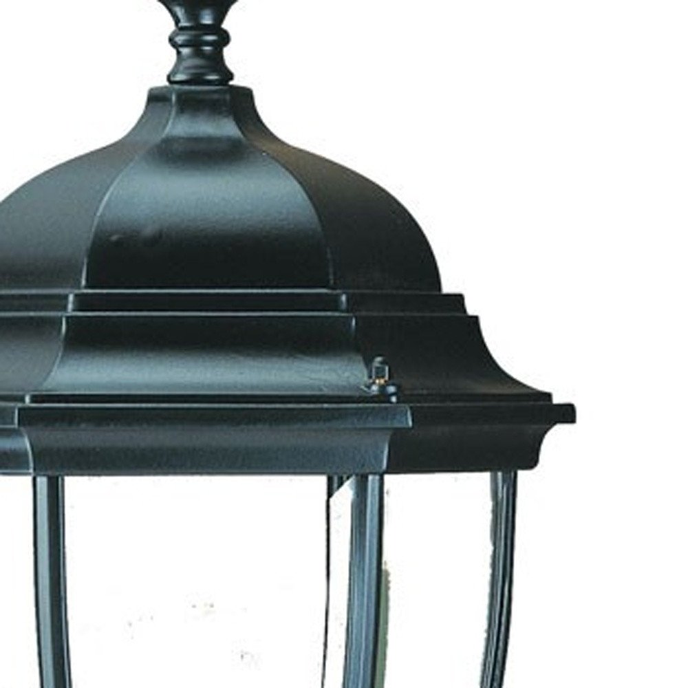 Matte Black Ornamental Lantern Wall Light — view 11