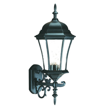 Matte Black Ornamental Carousel Lantern Wall Light HomeRoots
