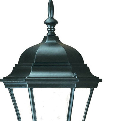 Matte Black Ornamental Carousel Lantern Wall Light HomeRoots