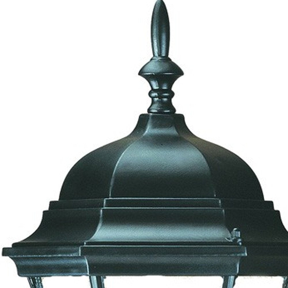 Matte Black Ornamental Carousel Lantern Wall Light HomeRoots