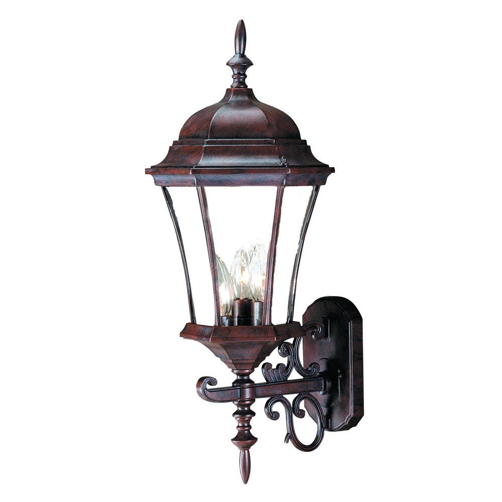 Dark Brown Ornamental Carousel Lantern Wall Light HomeRoots