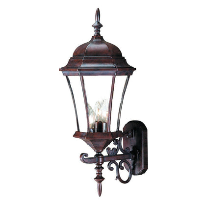 Dark Brown Ornamental Carousel Lantern Wall Light HomeRoots