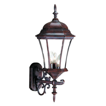 Dark Brown Ornamental Carousel Lantern Wall Light HomeRoots