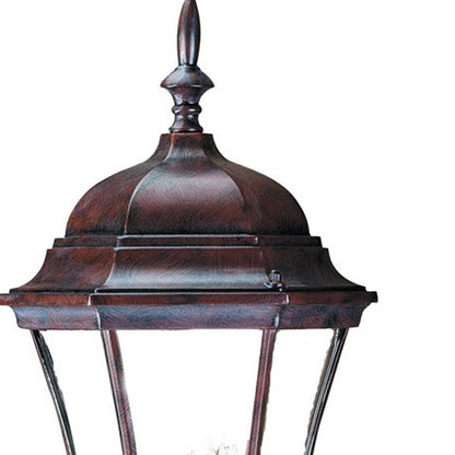 Dark Brown Ornamental Carousel Lantern Wall Light