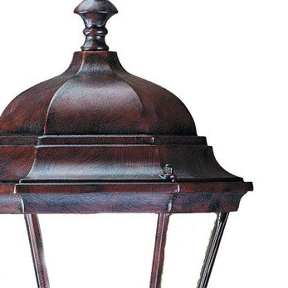 Dark Brown Ornamental Carousel Lantern Wall Light HomeRoots