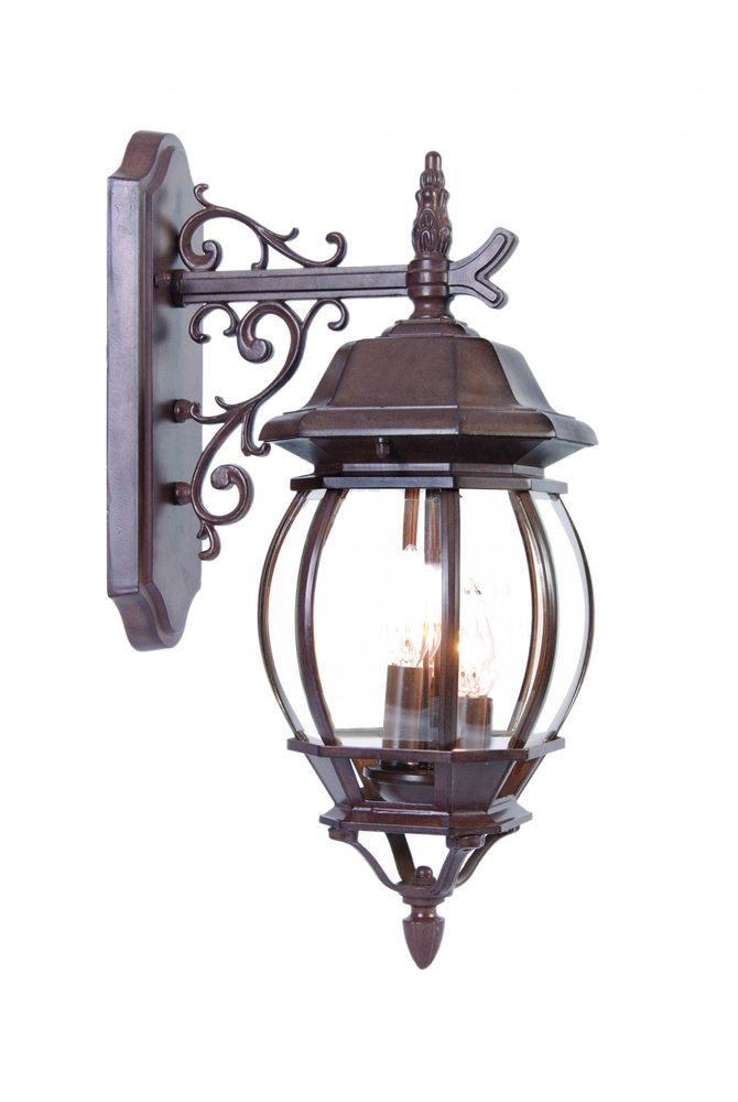 Three Light Dark Brown Hanging Glass Globe Wall Light HomeRoots