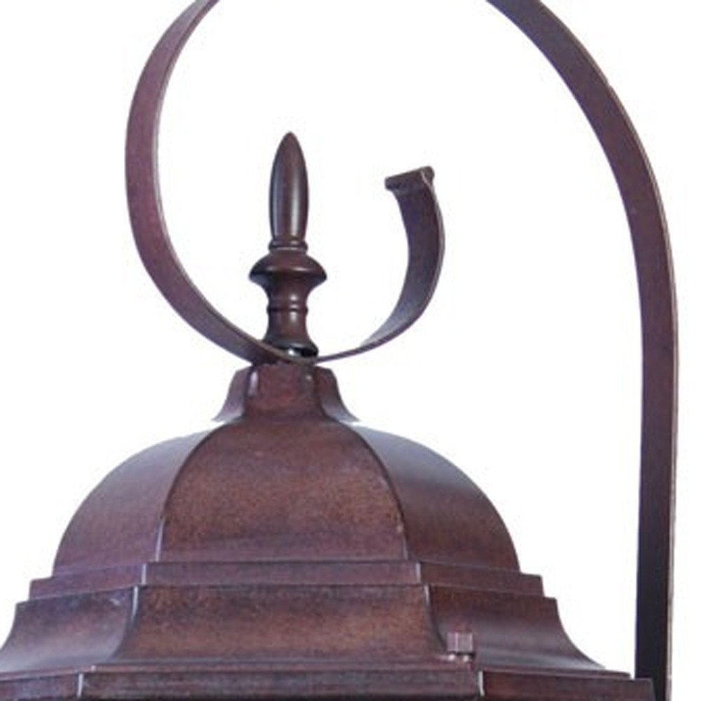 Three Light Dark Brown Swing Arm Lantern Wall Light HomeRoots