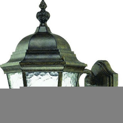 Two Light Antique Black Carousel Lantern Wall Light HomeRoots