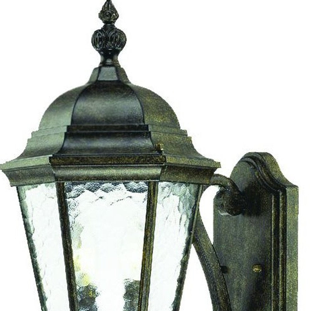 Two Light Antique Black Carousel Lantern Wall Light HomeRoots