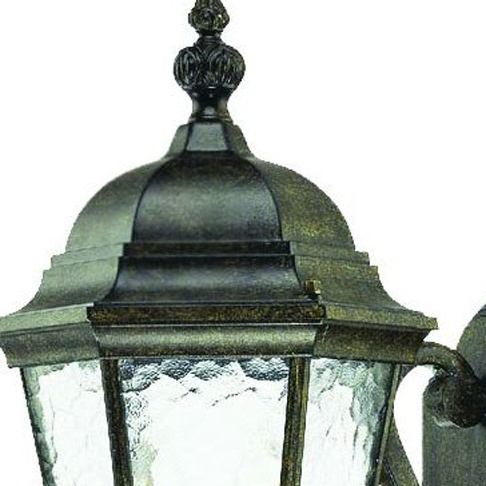 Two Light Antique Black Carousel Lantern Wall Light HomeRoots