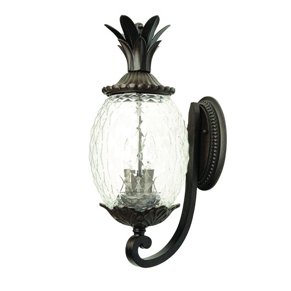 Antique Bronze Pineapple Wall Light — view 1