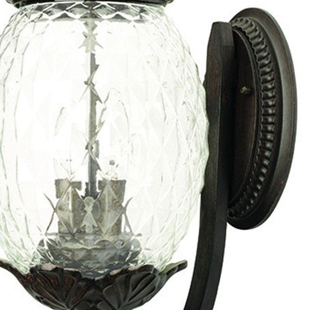 Antique Bronze Pineapple Wall Light — view 4