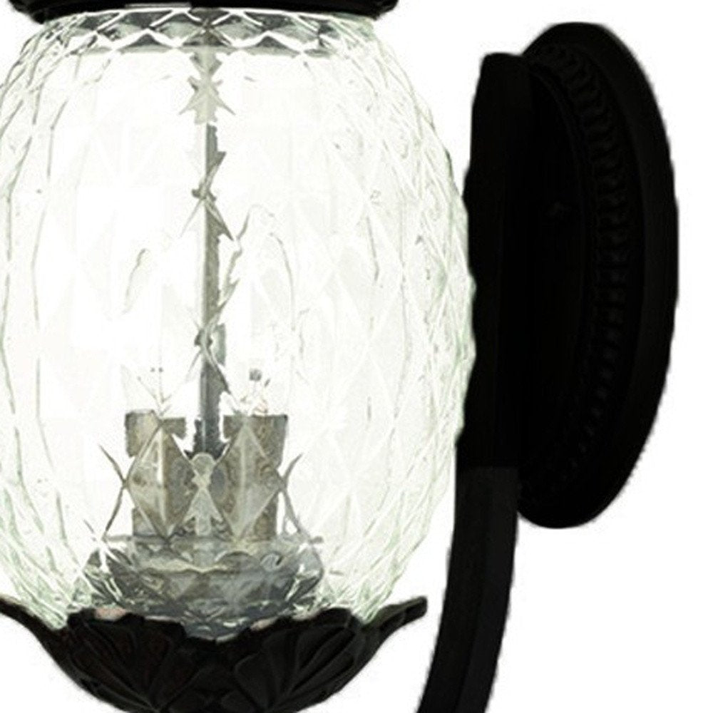 Matte Black Pineapple Wall Light HomeRoots