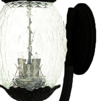 Matte Black Pineapple Wall Light HomeRoots