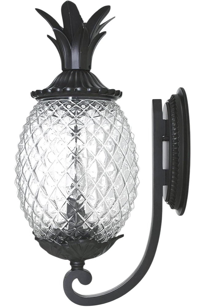 Matte Black Pineapple Wall Light HomeRoots