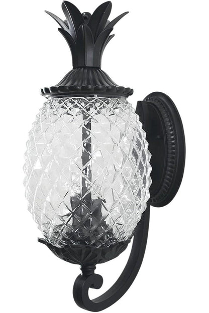 Matte Black Pineapple Wall Light HomeRoots