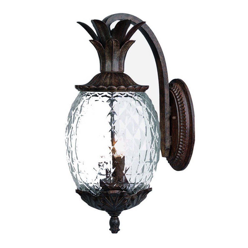Antique Bronze Hanging Pineapple Wall Light HomeRoots