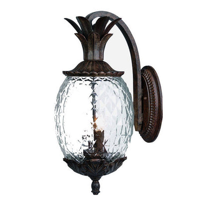 Antique Bronze Hanging Pineapple Wall Light HomeRoots
