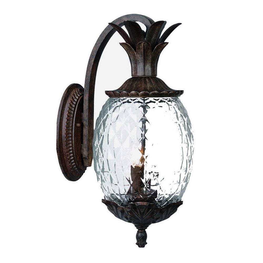 Antique Bronze Hanging Pineapple Wall Light HomeRoots