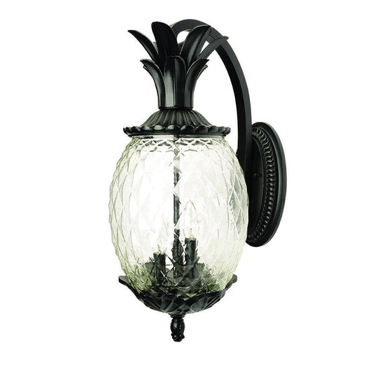 Matte Black Hanging Pineapple Wall Light - FurniFindUSA