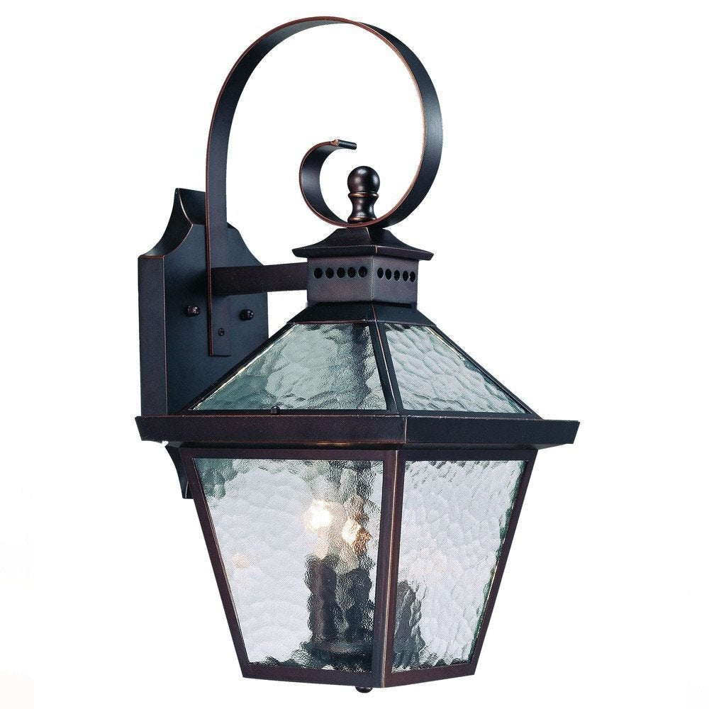 Bay Street 3-Light Architectural Bronze Wall Light HomeRoots