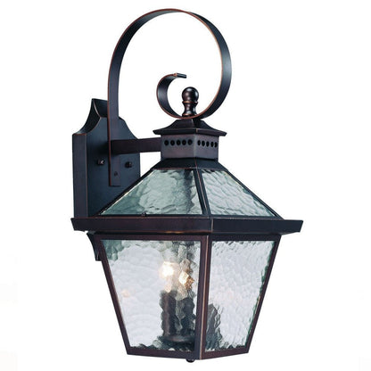 Bay Street 3-Light Architectural Bronze Wall Light HomeRoots