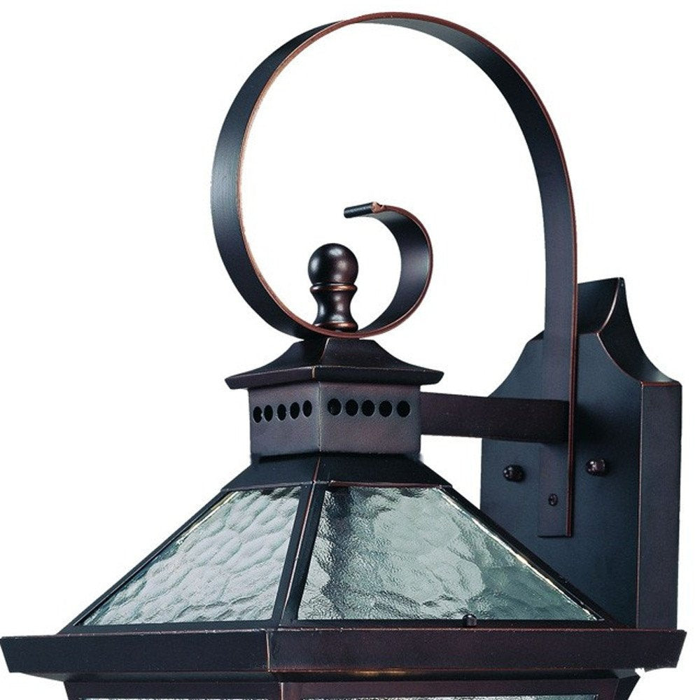 Bay Street 3-Light Architectural Bronze Wall Light HomeRoots